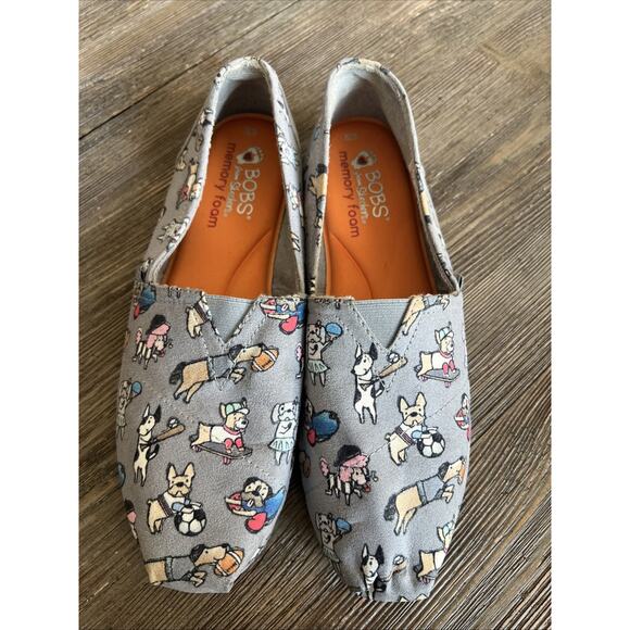 Bobs From Skechers women's size 10 dogs sports Loafer Memory Foam Slip On - Picture 1 of 7
